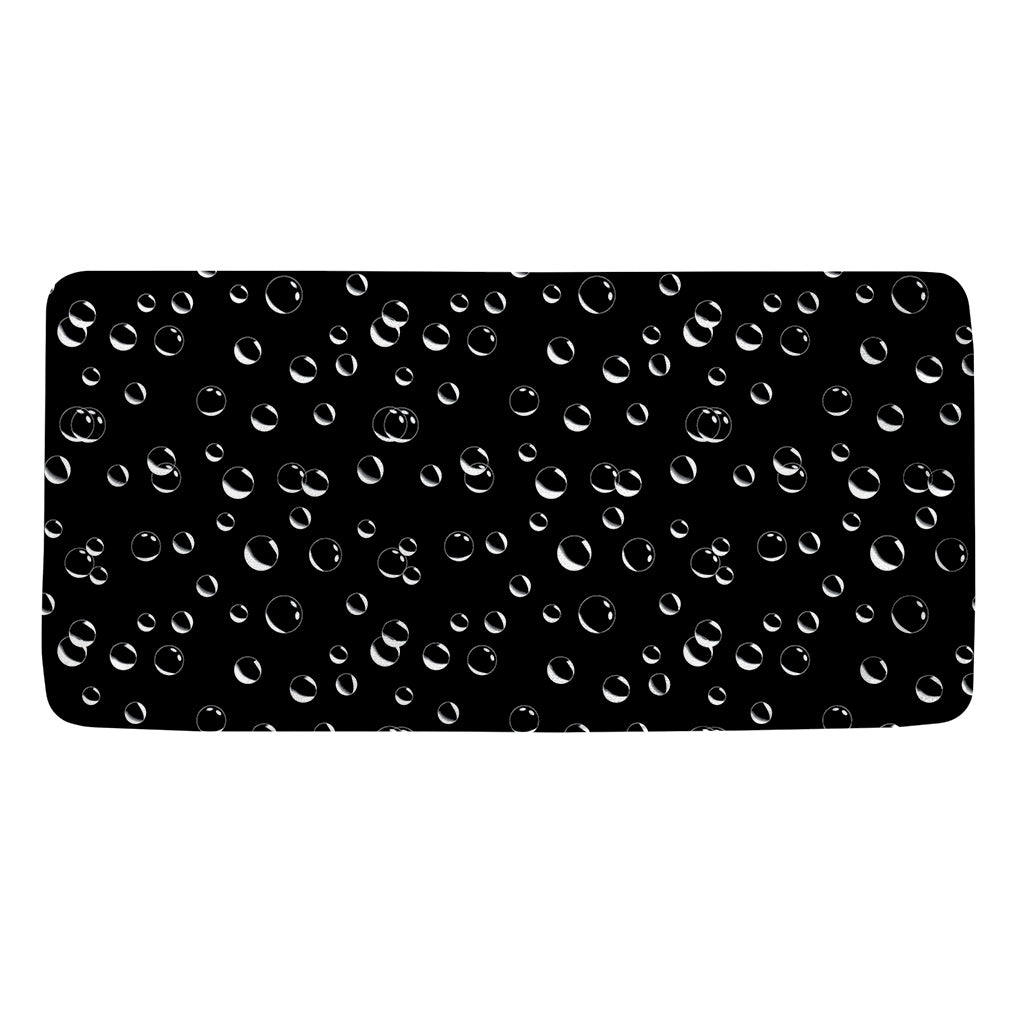 Black And White Bubble Pattern Print Towel