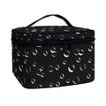 Black And White Bubble Pattern Print Travel Makeup Bag