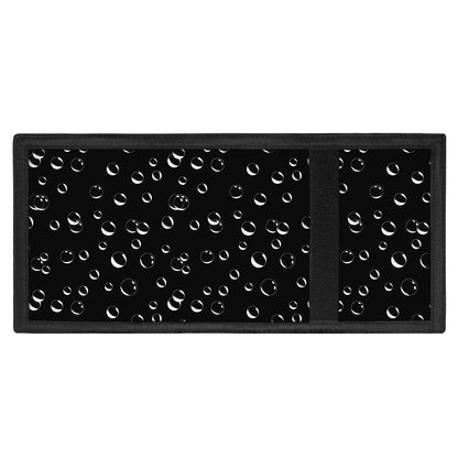 Black And White Bubble Pattern Print Trifold Wallet