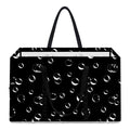 Black And White Bubble Pattern Print Utility Tote Bag