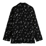 Black And White Bubble Pattern Print Women's Blazer