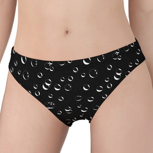 Black And White Bubble Pattern Print Women's Panties