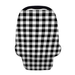 Black And White Buffalo Plaid Print Baby Seat Cover
