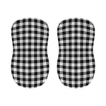 Black And White Buffalo Plaid Print Bar Stool Covers