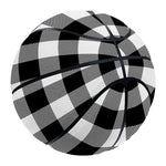 Black And White Buffalo Plaid Print Basketball