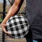 Black And White Buffalo Plaid Print Basketball