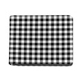 Black And White Buffalo Plaid Print Bifold Wallet