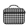 Black And White Buffalo Plaid Print Briefcase Bible Bag
