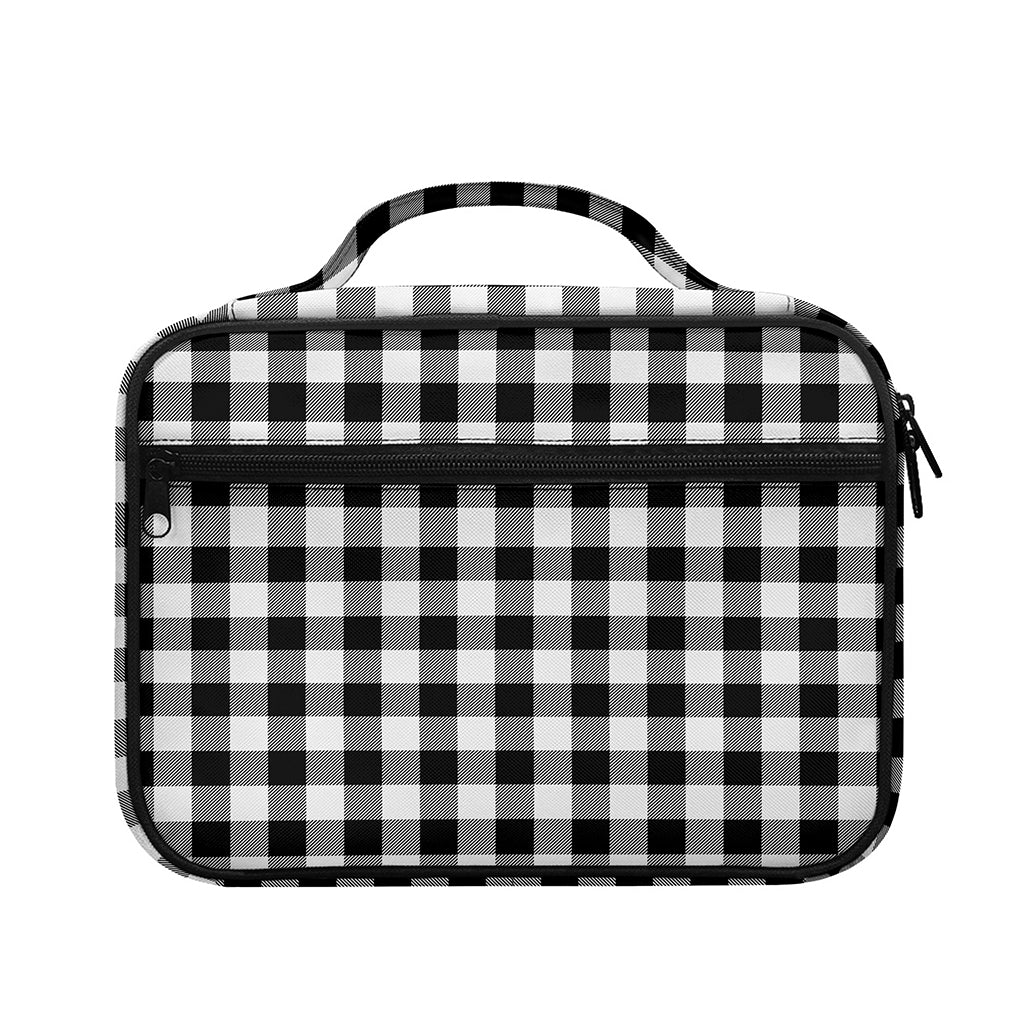 Black And White Buffalo Plaid Print Briefcase Bible Bag