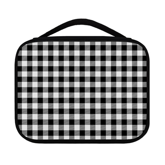 Black And White Buffalo Plaid Print Classic Bible Case