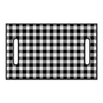 Black And White Buffalo Plaid Print Golf Cart Seat Cover