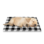 Black And White Buffalo Plaid Print Pet Cooling Mat Cover
