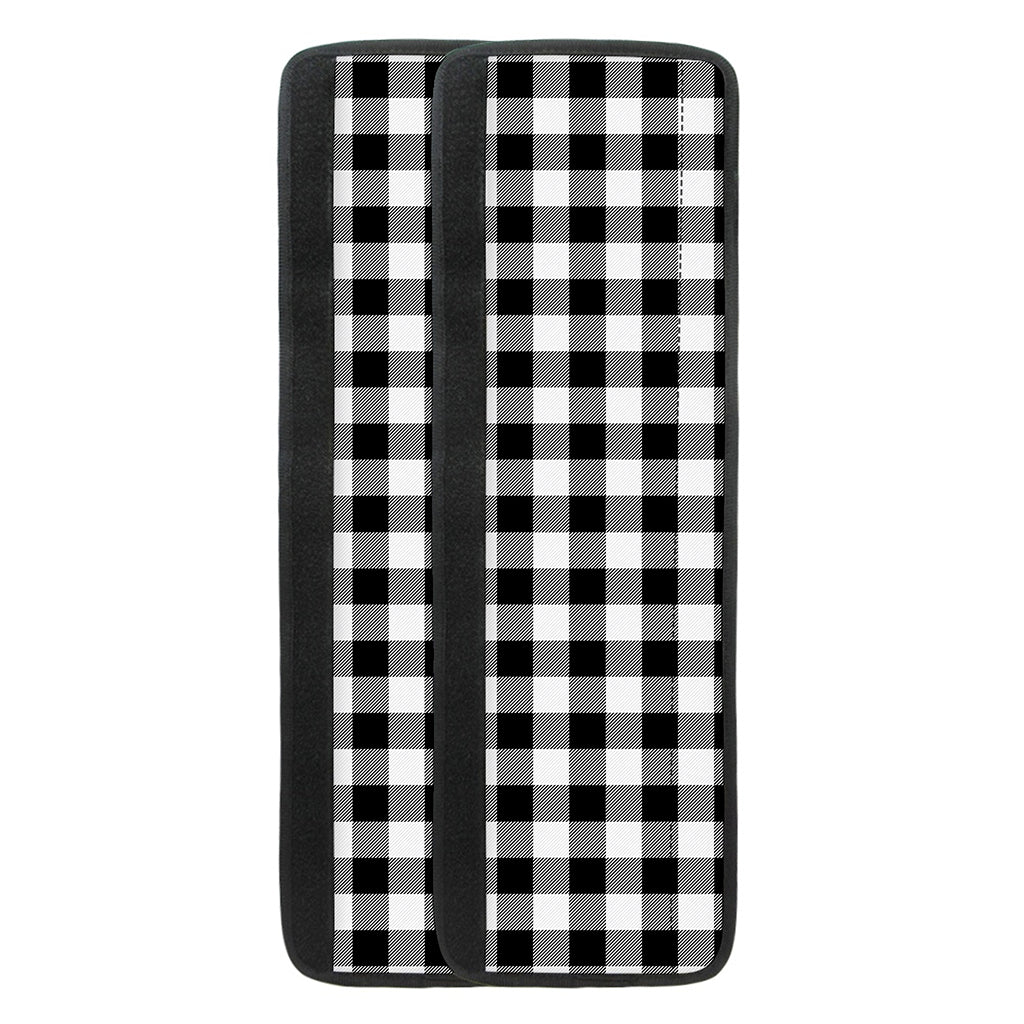 Black And White Buffalo Plaid Print Refrigerator Handle Covers