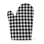 Black And White Buffalo Plaid Print Single Oven Mitt