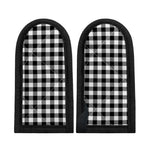 Black And White Buffalo Plaid Print Skillet Handle Cover