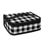 Black And White Buffalo Plaid Print Small Lunch Bag