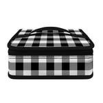 Black And White Buffalo Plaid Print Small Lunch Bag