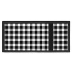 Black And White Buffalo Plaid Print Trifold Wallet