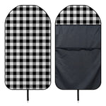 Black And White Buffalo Plaid Print Waterproof Car Seat Cover