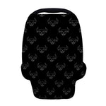 Black And White Bull Pattern Print Baby Seat Cover