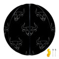 Black And White Bull Pattern Print Basketball