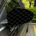 Black And White Bull Pattern Print Car Side Mirror Covers