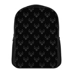 Black And White Bull Pattern Print Casual Backpack