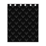 Black And White Bull Pattern Print Curtain