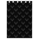 Black And White Bull Pattern Print Curtain