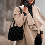 Black And White Bull Pattern Print Double Strap Bible Bag