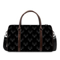 Black And White Bull Pattern Print Duffel Bag