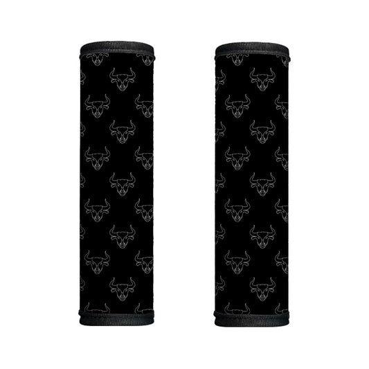 Black And White Bull Pattern Print Handle Covers