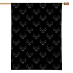 Black And White Bull Pattern Print House Flag