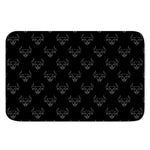 Black And White Bull Pattern Print Indoor Door Mat