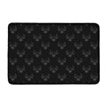 Black And White Bull Pattern Print Kitchen Mat