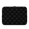 Black And White Bull Pattern Print Laptop Sleeve