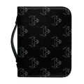 Black And White Bull Pattern Print Leather Bible Cover