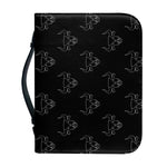 Black And White Bull Pattern Print Leather Bible Cover