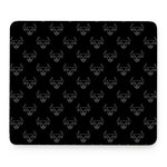 Black And White Bull Pattern Print Mouse Pad