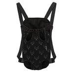 Black And White Bull Pattern Print Pet Carrier Backpack