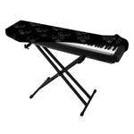 Black And White Bull Pattern Print Piano Keyboard Cover