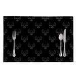 Black And White Bull Pattern Print Placemat