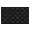 Black And White Bull Pattern Print Polyester Doormat