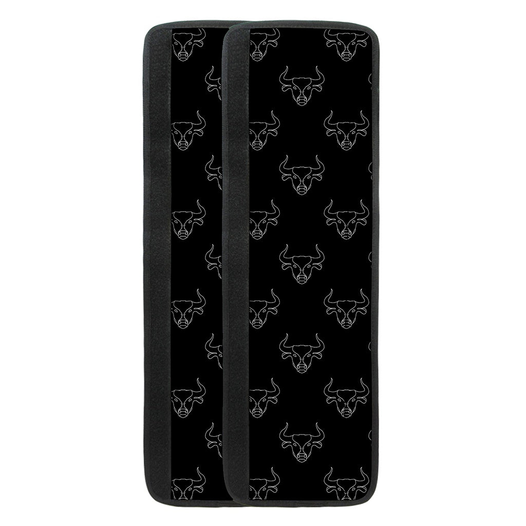 Black And White Bull Pattern Print Refrigerator Handle Covers