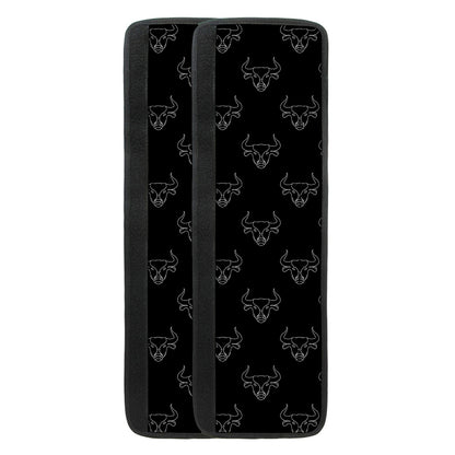 Black And White Bull Pattern Print Refrigerator Handle Covers