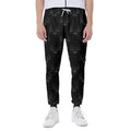 Black And White Bull Pattern Print Joggers
