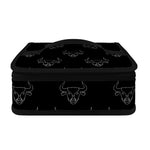 Black And White Bull Pattern Print Small Lunch Bag