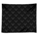 Black And White Bull Pattern Print Tapestry