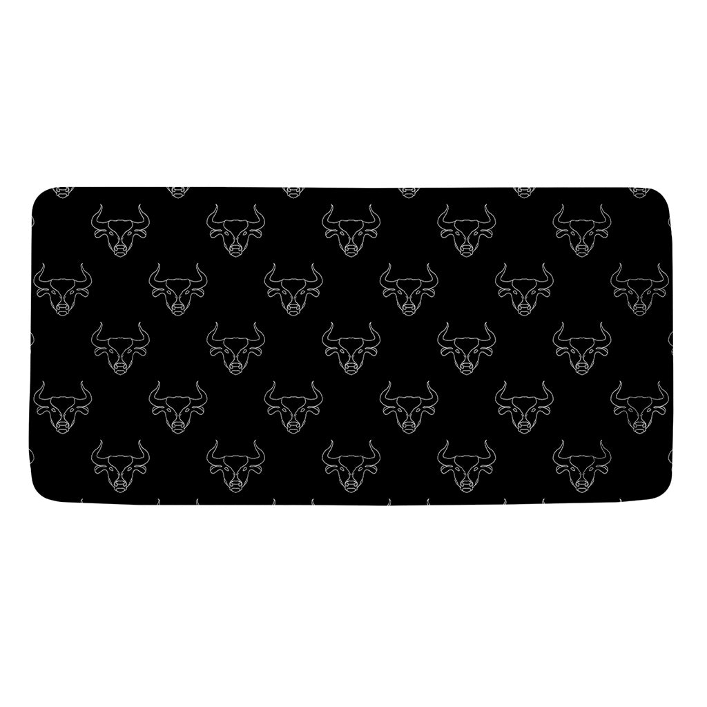 Black And White Bull Pattern Print Towel