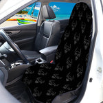 Black And White Bull Pattern Print Waterproof Car Seat Cover